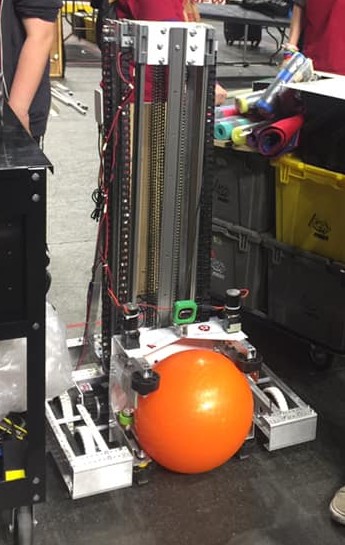 A mockup of the robot in CAD